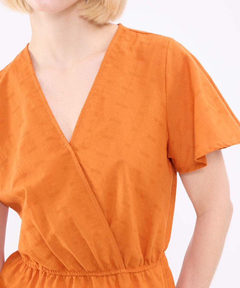 Blusa Unicolor Con Textura
