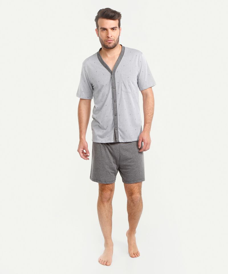 Pijama Abierta Estampada