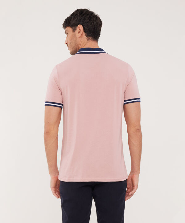 Polo Cuello Y Puños Tejidos, Jersey Unicolor, Regular ­Fit Con Bolsillo, Magia En El Caribe Linea Moda