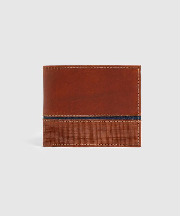 Billetera Plegable Con Textura Hombre image number null