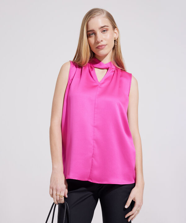 Blusa De Anudar Manga Sisa
