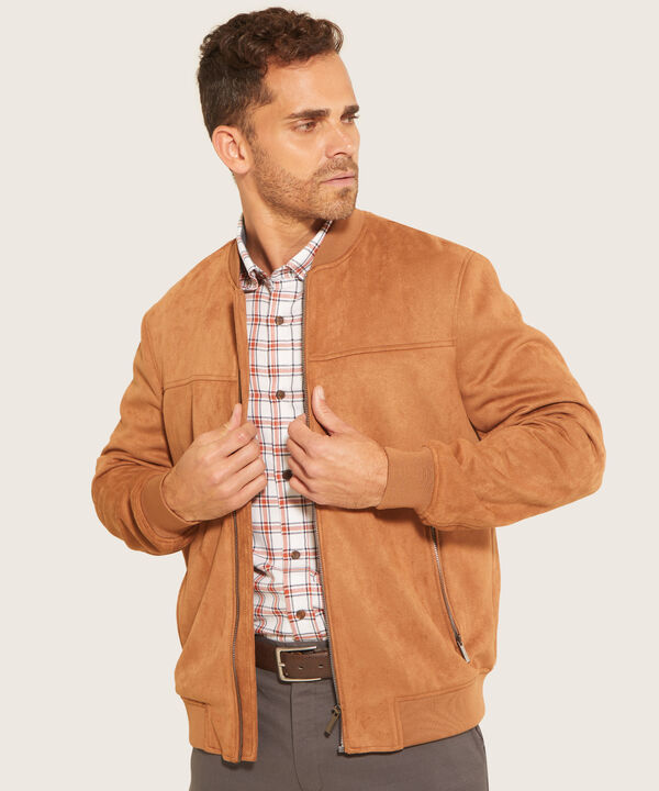 Chaqueta Tipo Bomber Con Bolsillos image number null