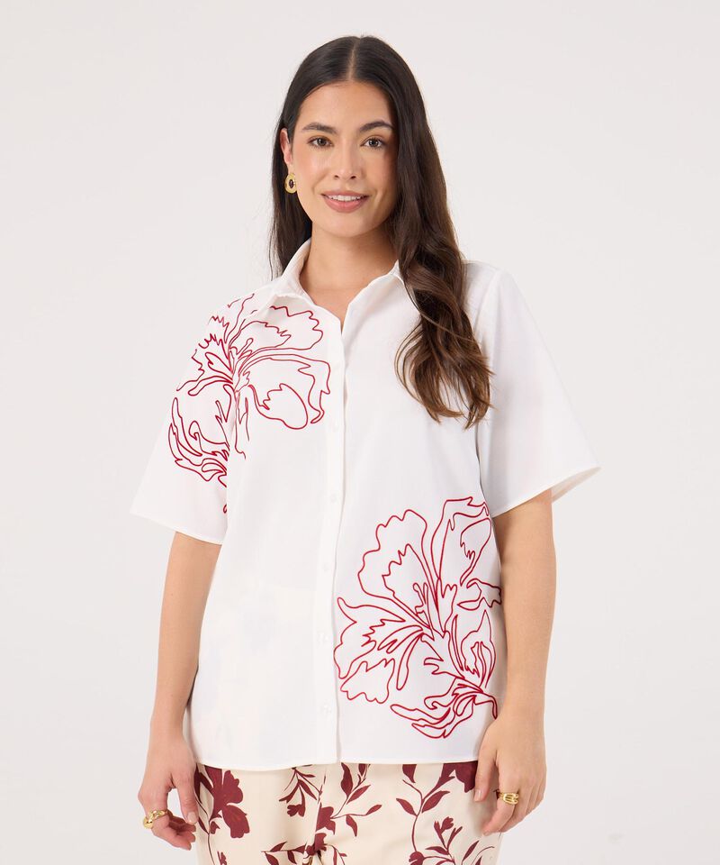 Camisa Estampada Para Mujer Curvy