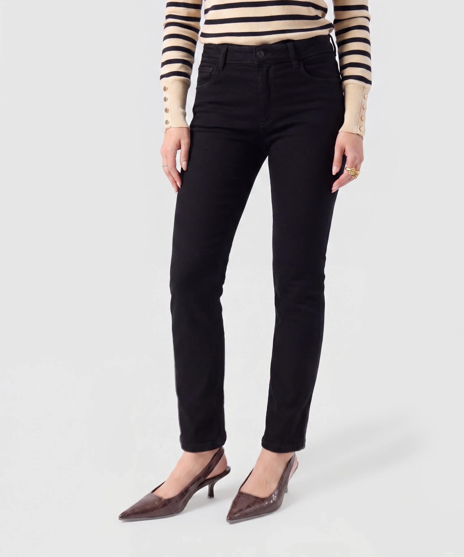 Jean Skinny De Tiro Alto Para Mujer