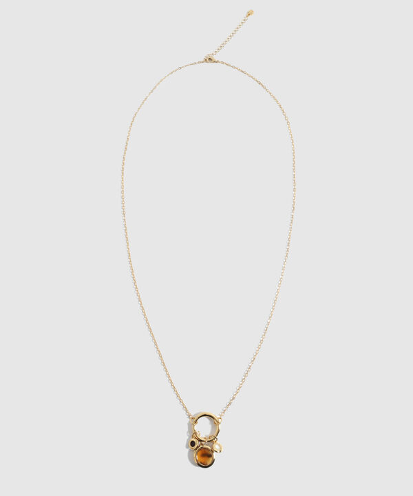 Set De Collar Y Aretes Con Dijes Mujer image number null