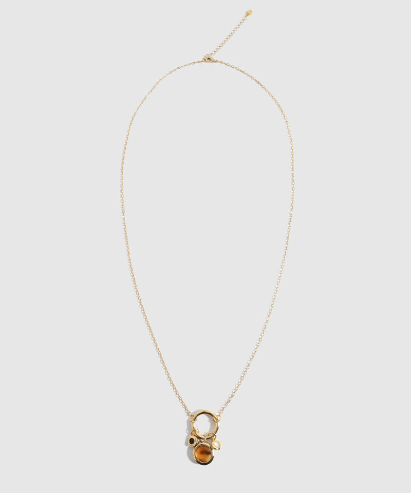 Set De Collar Y Aretes Con Dijes Mujer