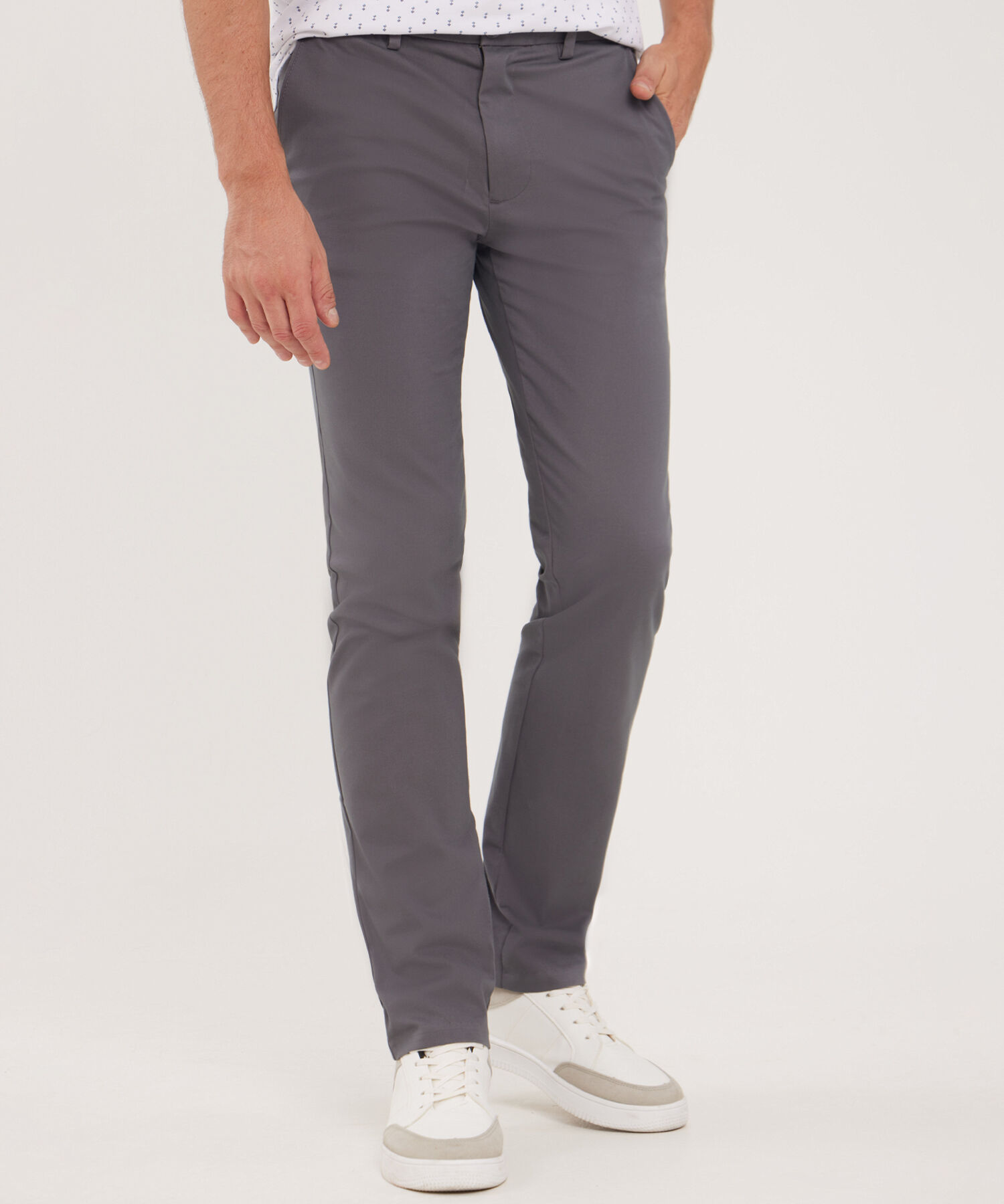 Pantalon Chino Basico Contraste - Nuevo Fit- Slim