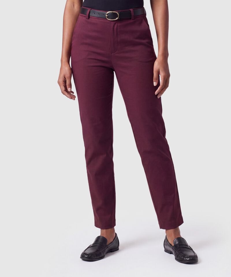 Pantal&oacute;n Chino Con Cintur&oacute;n Mujer