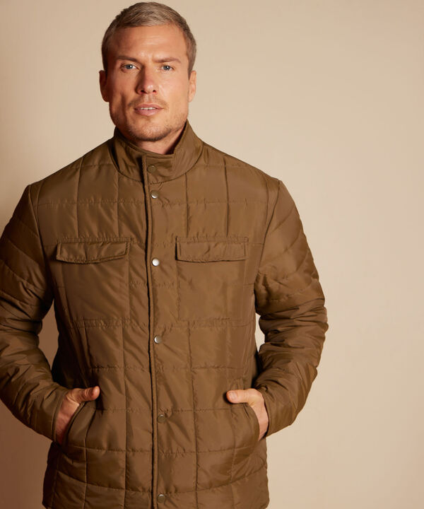 Chaqueta Acolchada Con Bolsillos De Parche image number null