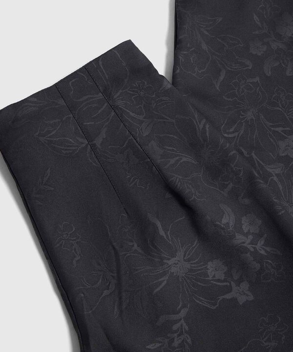 Pantal&oacute;n de Tiro Alto Estampado para Mujer image number null