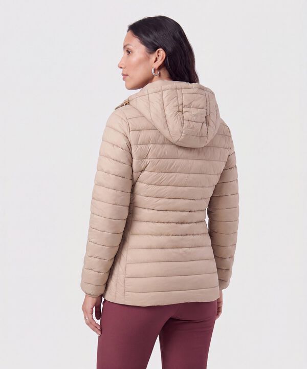 Chaqueta Acolchada Con Capota Para Mujer