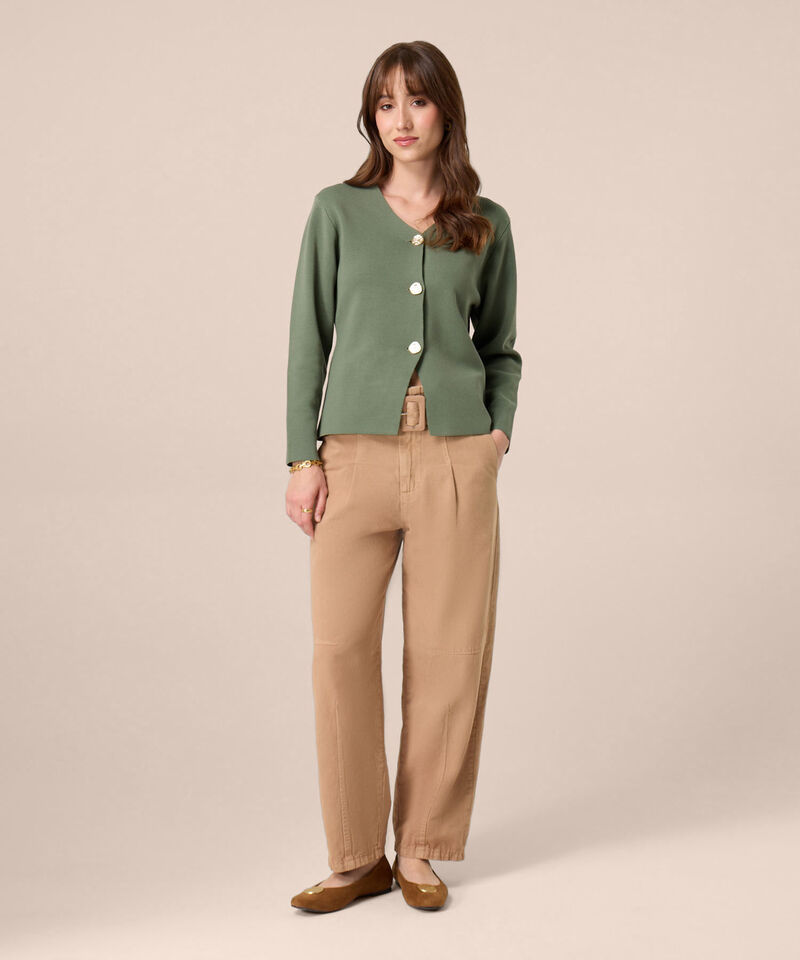 Jeans Barrel De Tiro Alto Para Mujer