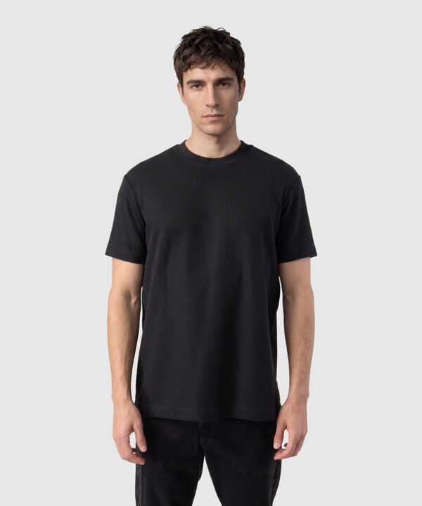 Camiseta Texturizada Manga Corta Para Hombre image number null
