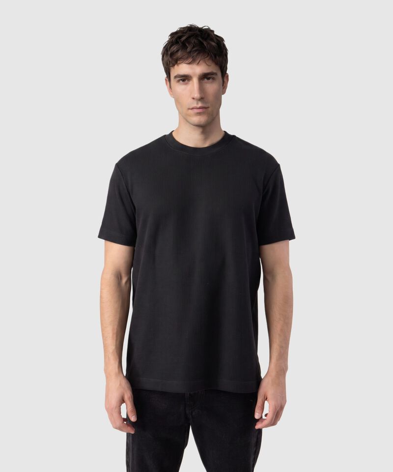 Camiseta Texturizada Manga Corta Para Hombre