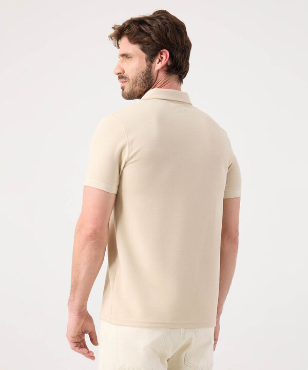 Polo Unicolor Texturizada 
