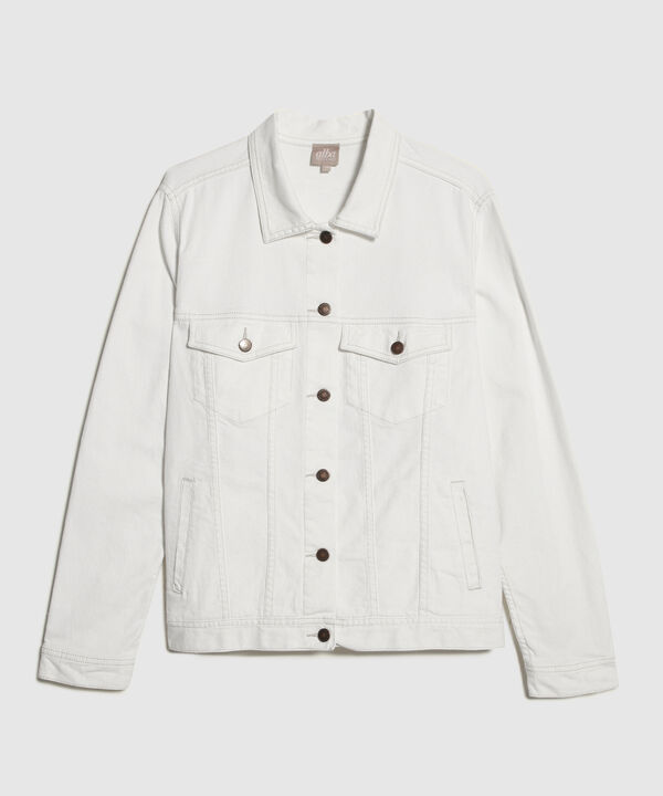 Chaqueta Clásica Tono Off Whitte