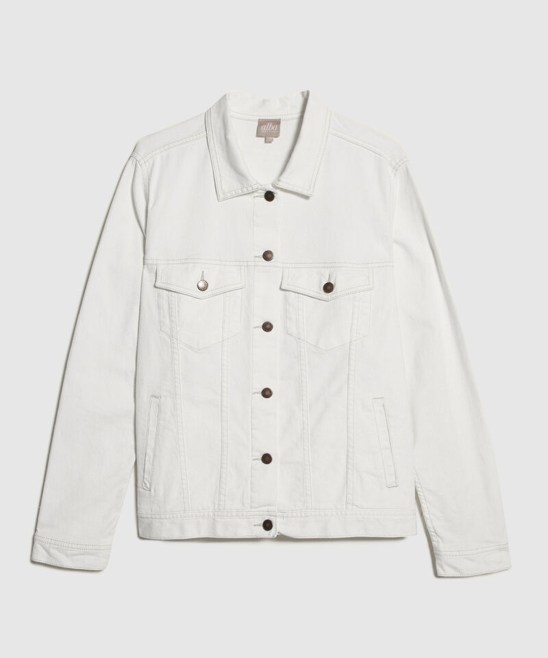 Chaqueta Clásica Tono Off Whitte
