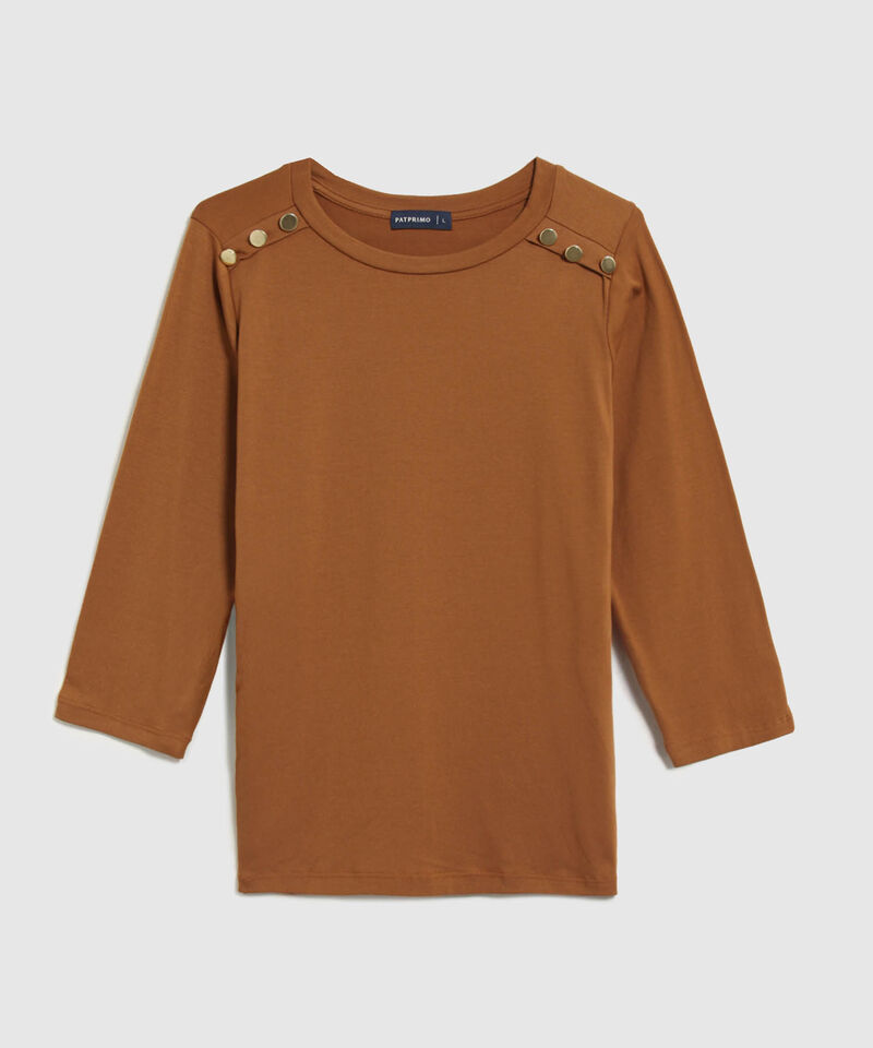 Camiseta Unicolor Con Detalle