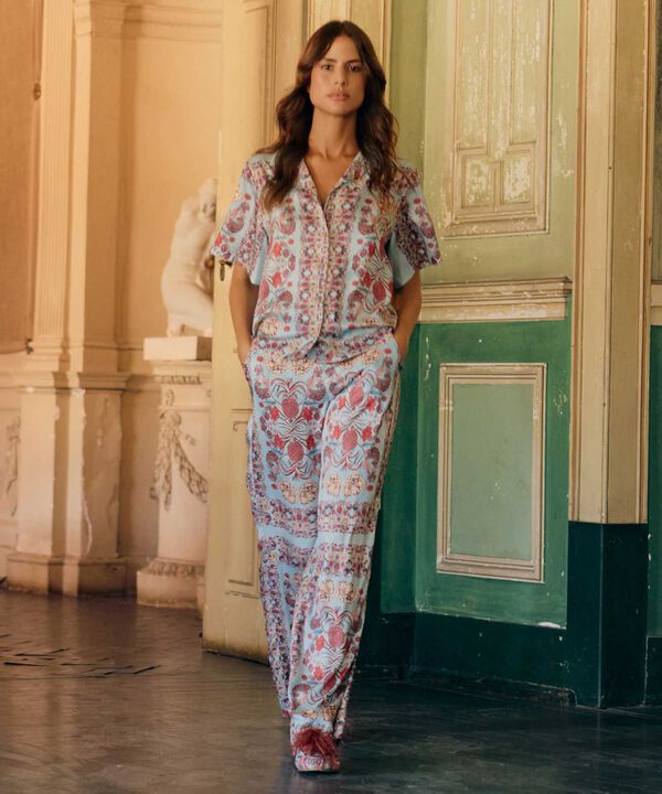 Pantalon Estampado Beatriz Camacho image number null