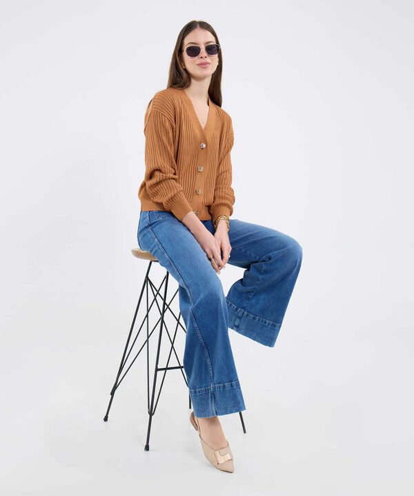 Jean Wide Leg Con Bolsillos Parche image number null