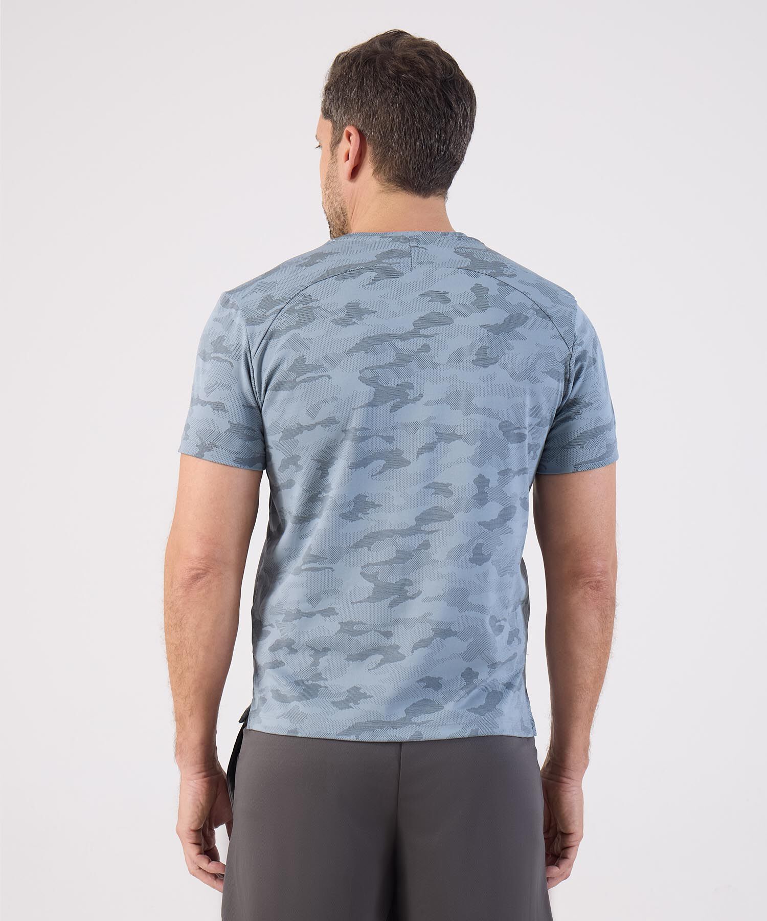 Camiseta Manga Corta Unicolor Texturizada