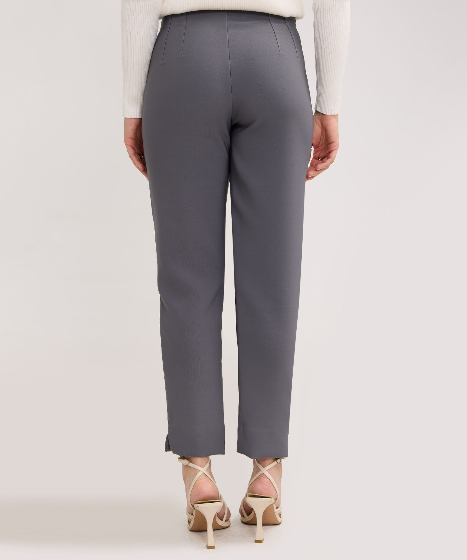 Pantalon Tiro Alto Unicolor