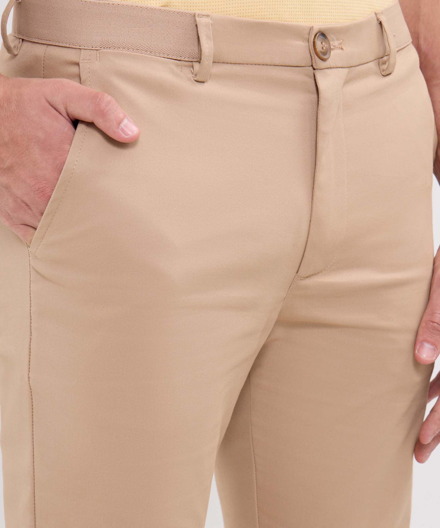 Pantalon Carrot Con Elastico Visible