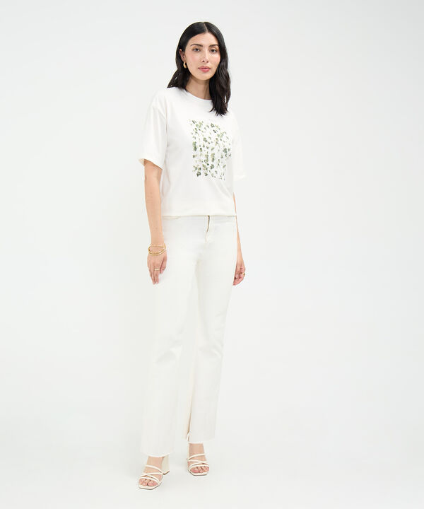 Camiseta Estampado de Flores image number null