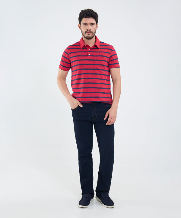 Polo Cuello Duro con Franjas image number null