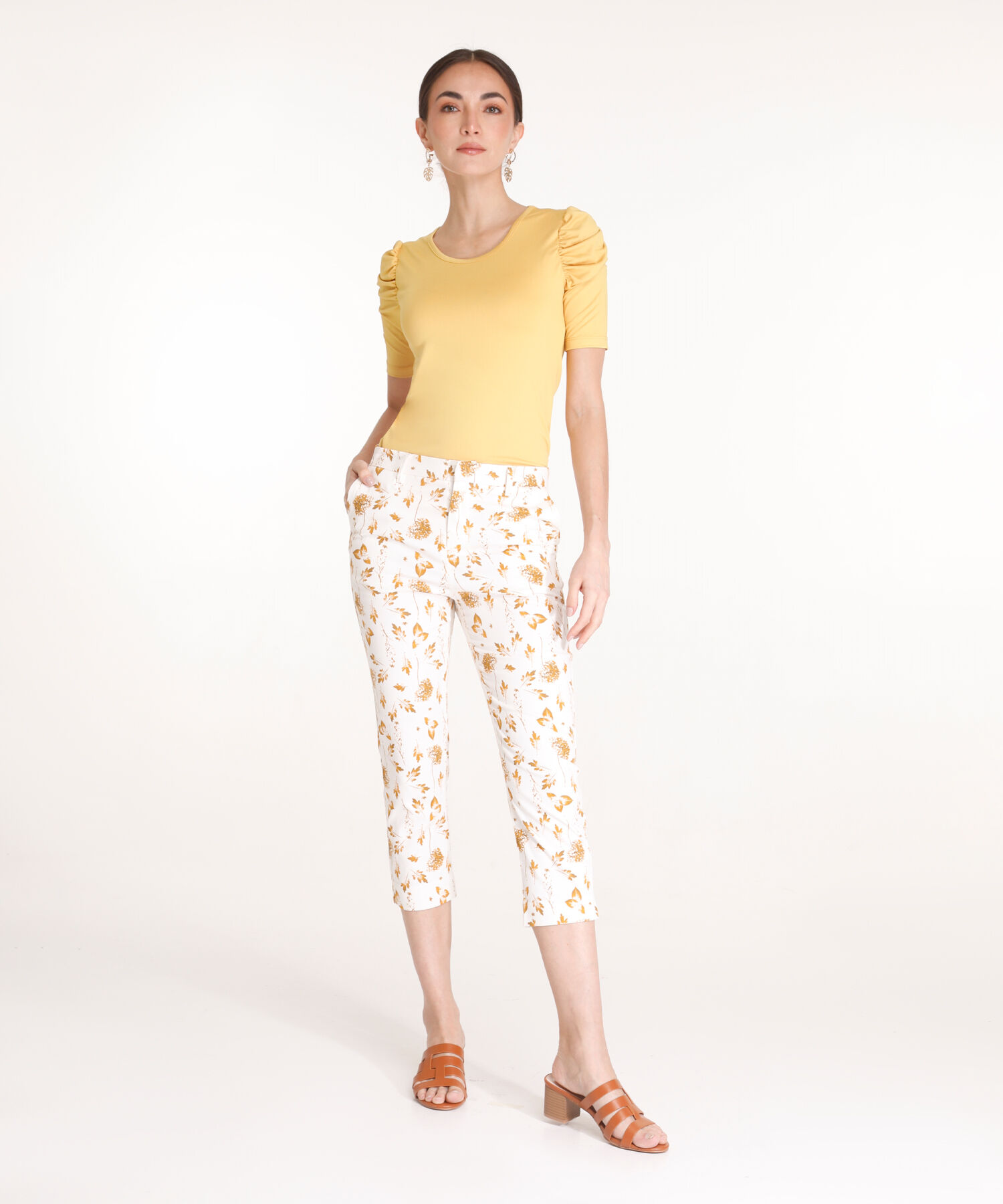 Pantal&oacute;n Capri Con Bolsillos Laterales