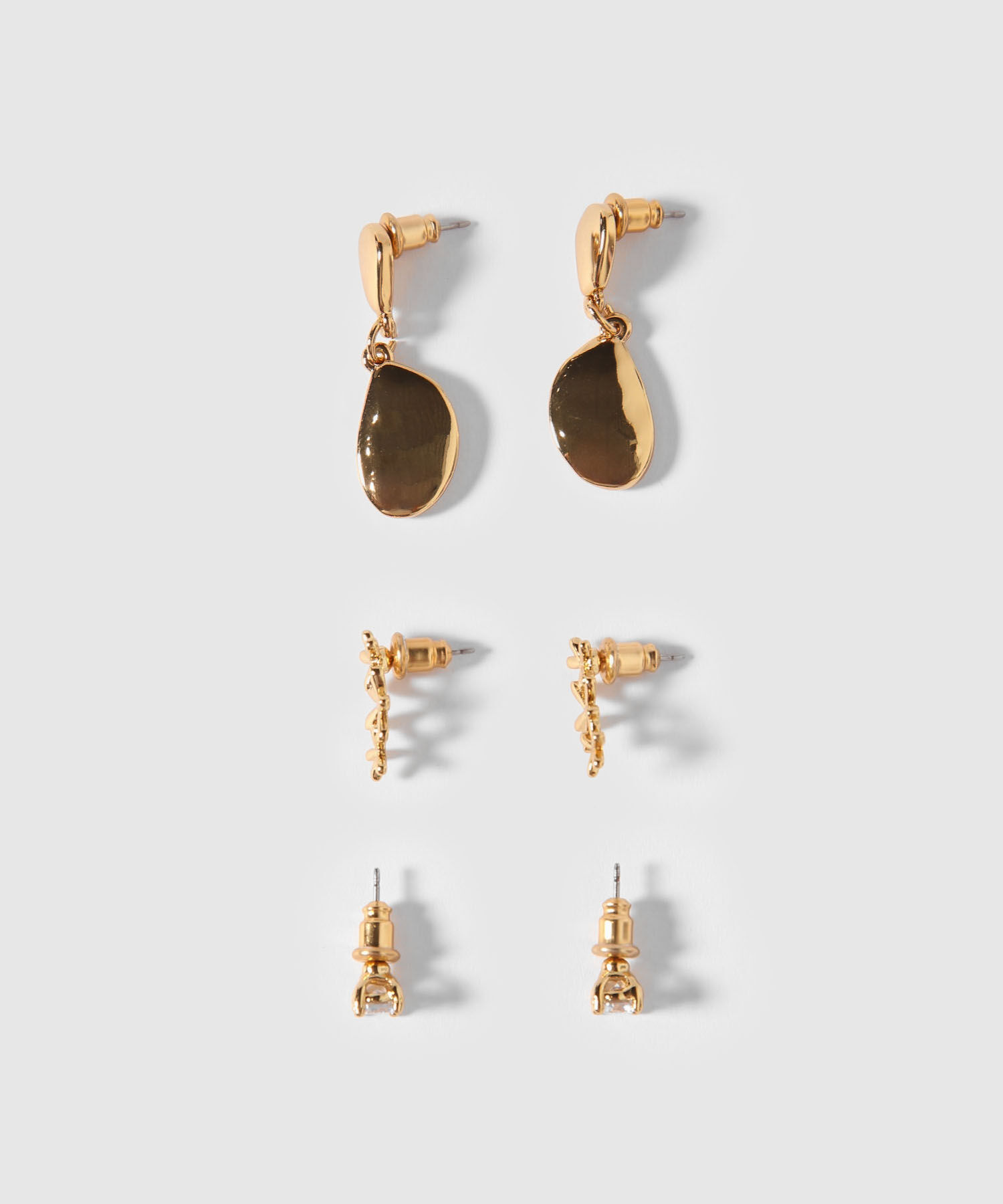 Aretes Set X 3 Pares De Aretes Ref. Kf232-0434