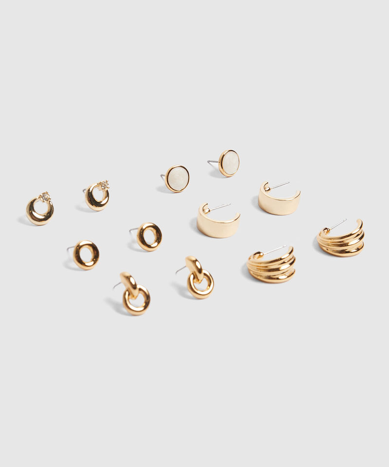 Set x 6 Aretes Dorados