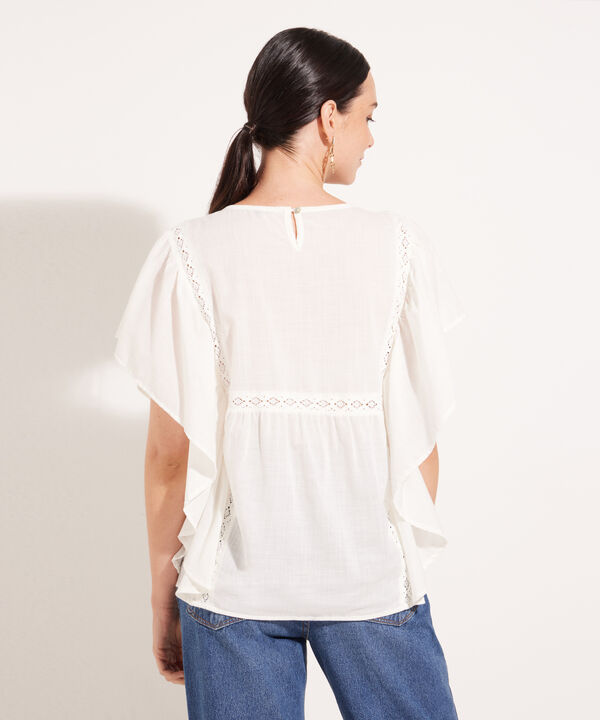 Blusa Manga Sisa Con Arandela