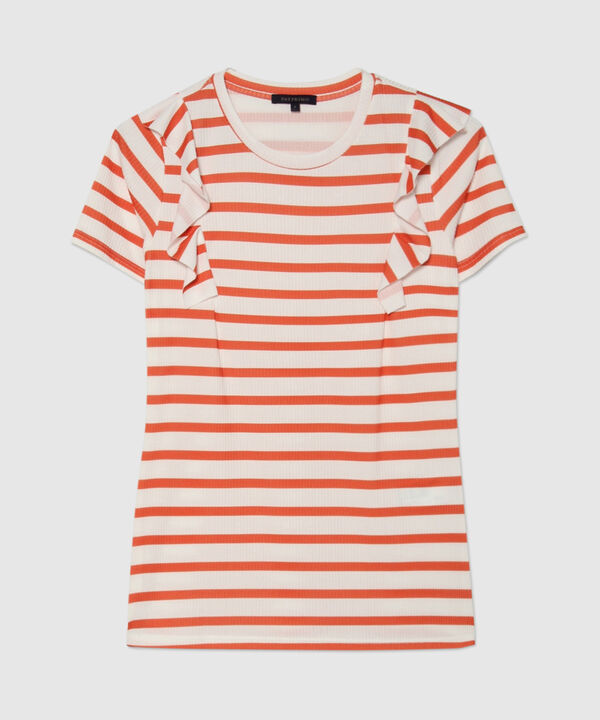 Camiseta a Rayas con Arandelas