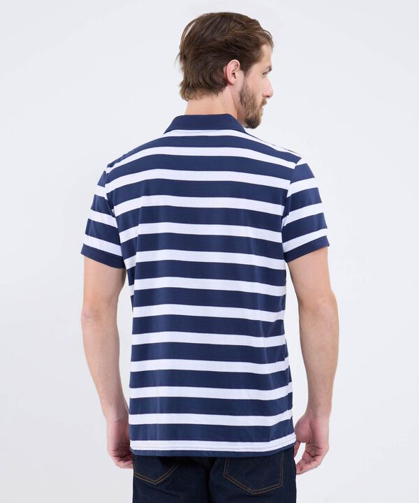 Polo Cuello Tejido Con Bolsillo Preteñida