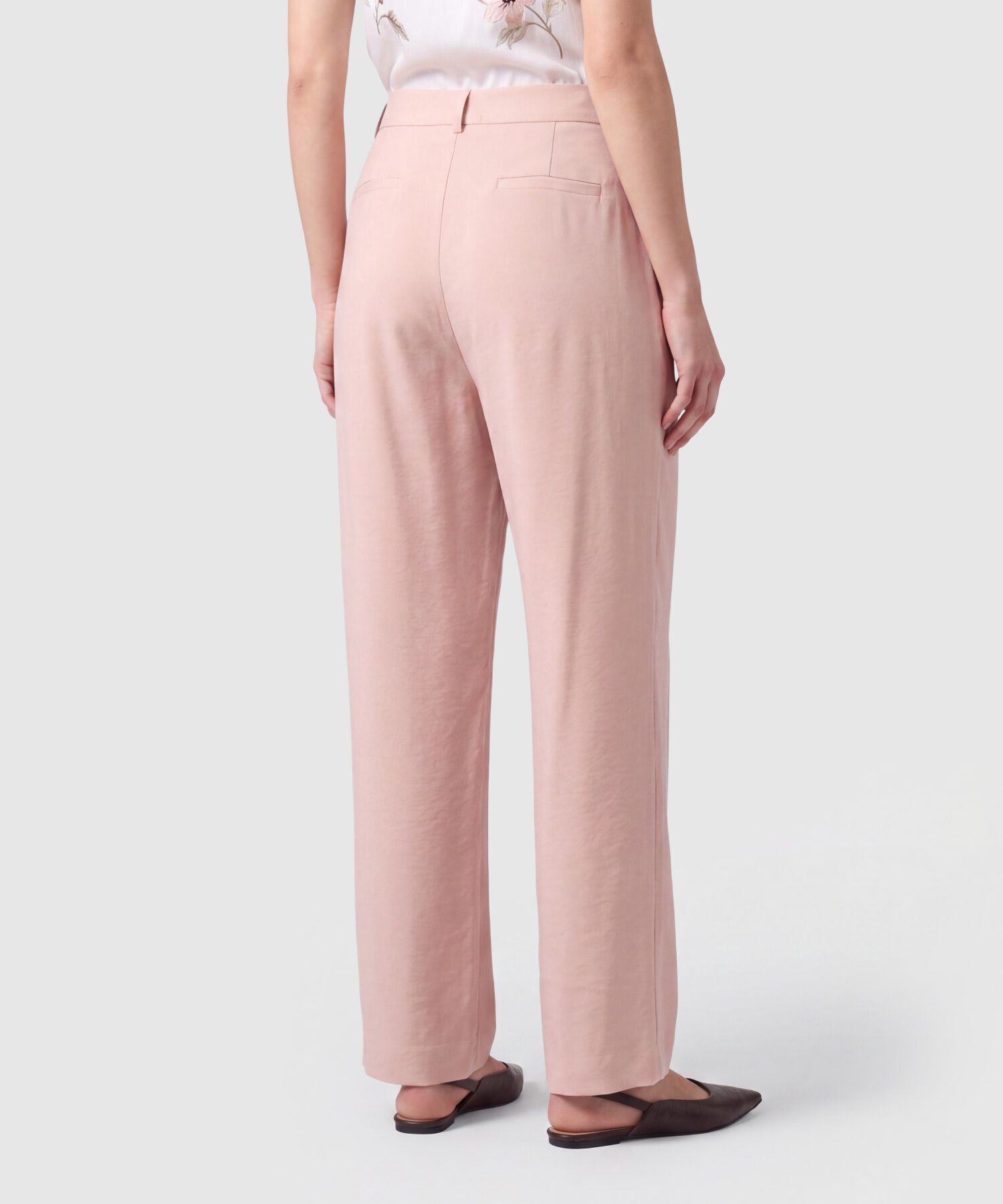 Pantal&oacute;n Chino De Talle Alto Para Mujer
