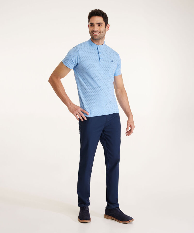 Pantalon Unicolor Chino Con El&aacute;stico En Pretina