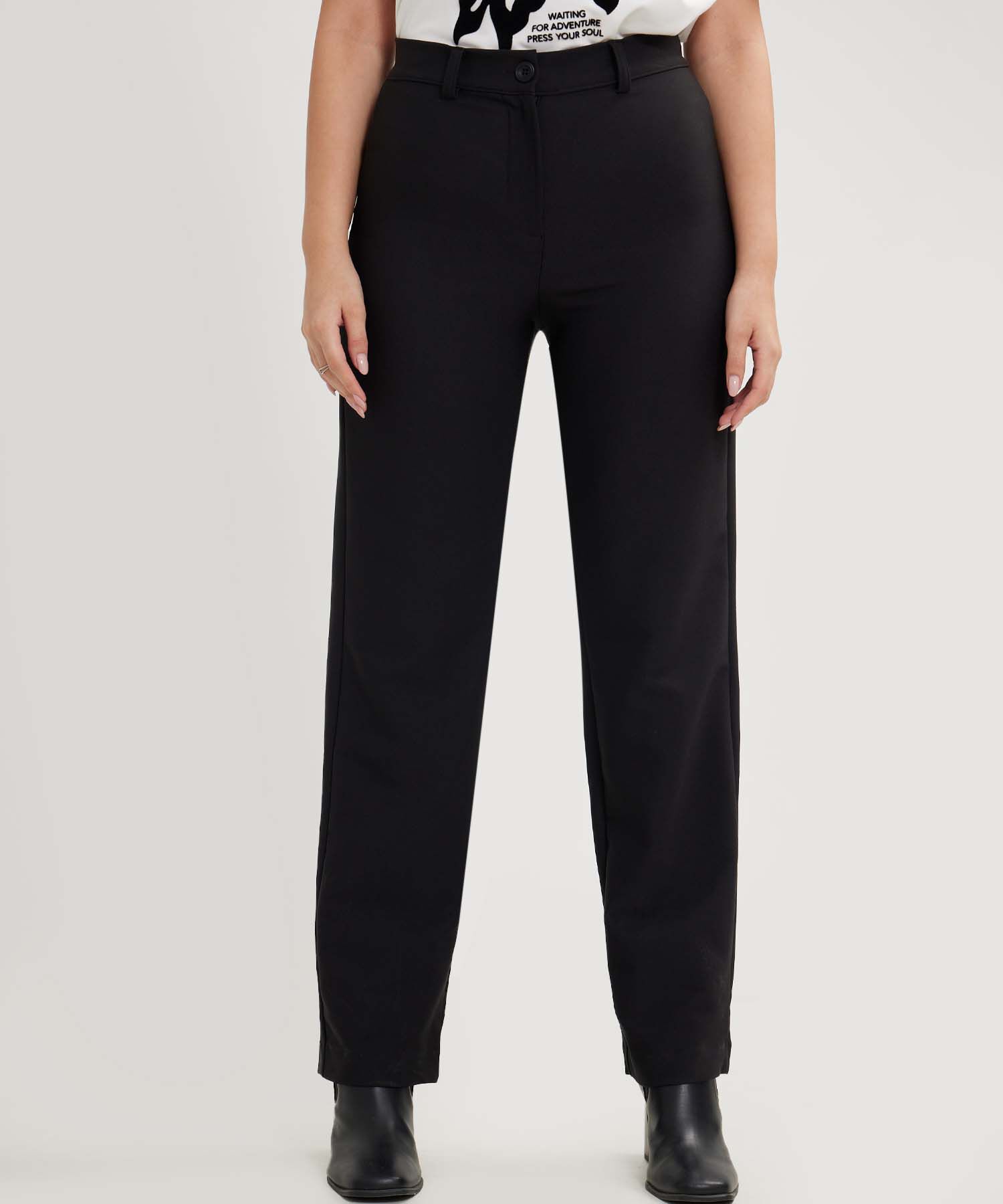 Pantalon Clásico Unicolor