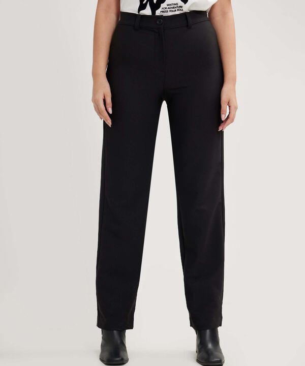 Pantalon Clásico Unicolor image number null