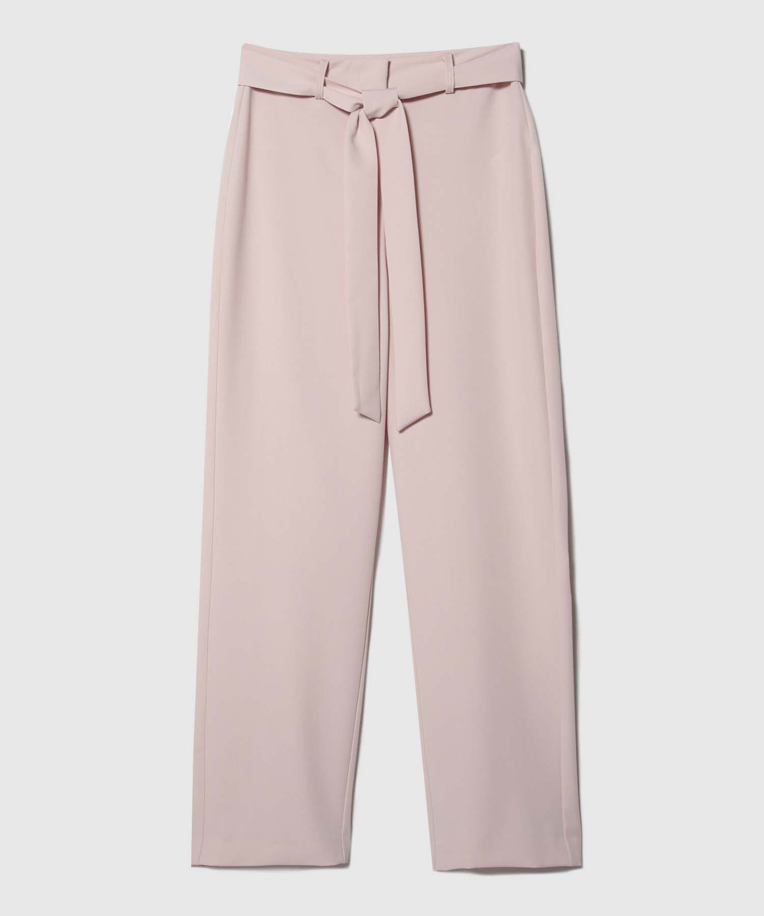Pantalón Unicolor Con Cinturón
