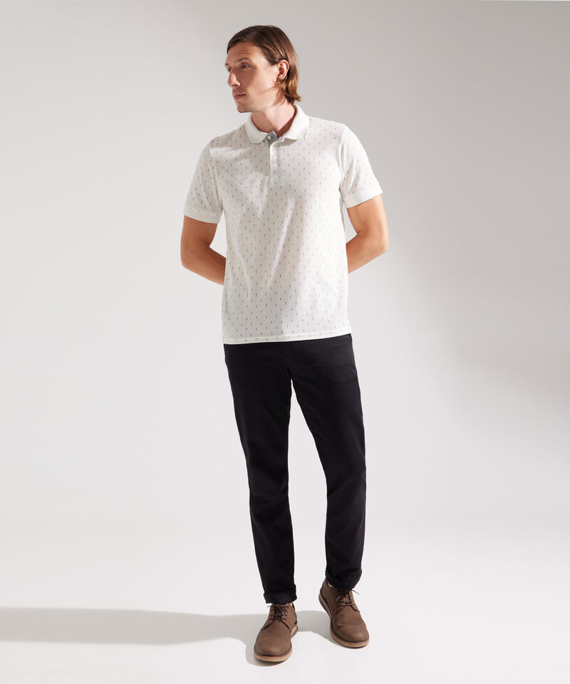 Polo Manga Corta Estampada