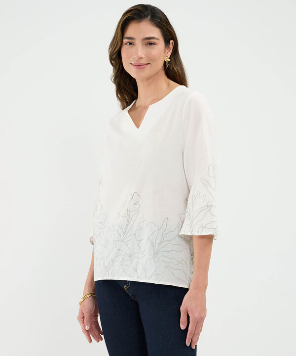 Blusa Estampada Efecto Rústico image number null