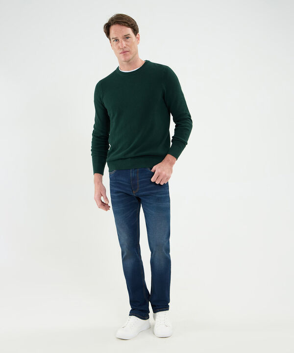 Saco Cuello Redondo Con Coderas Para Hombre image number null