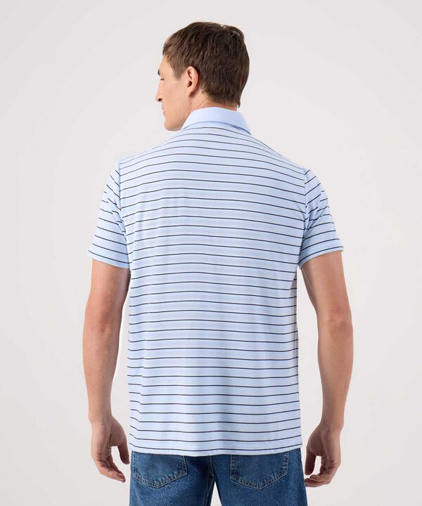 Polo Cuello Duro Con Rayas