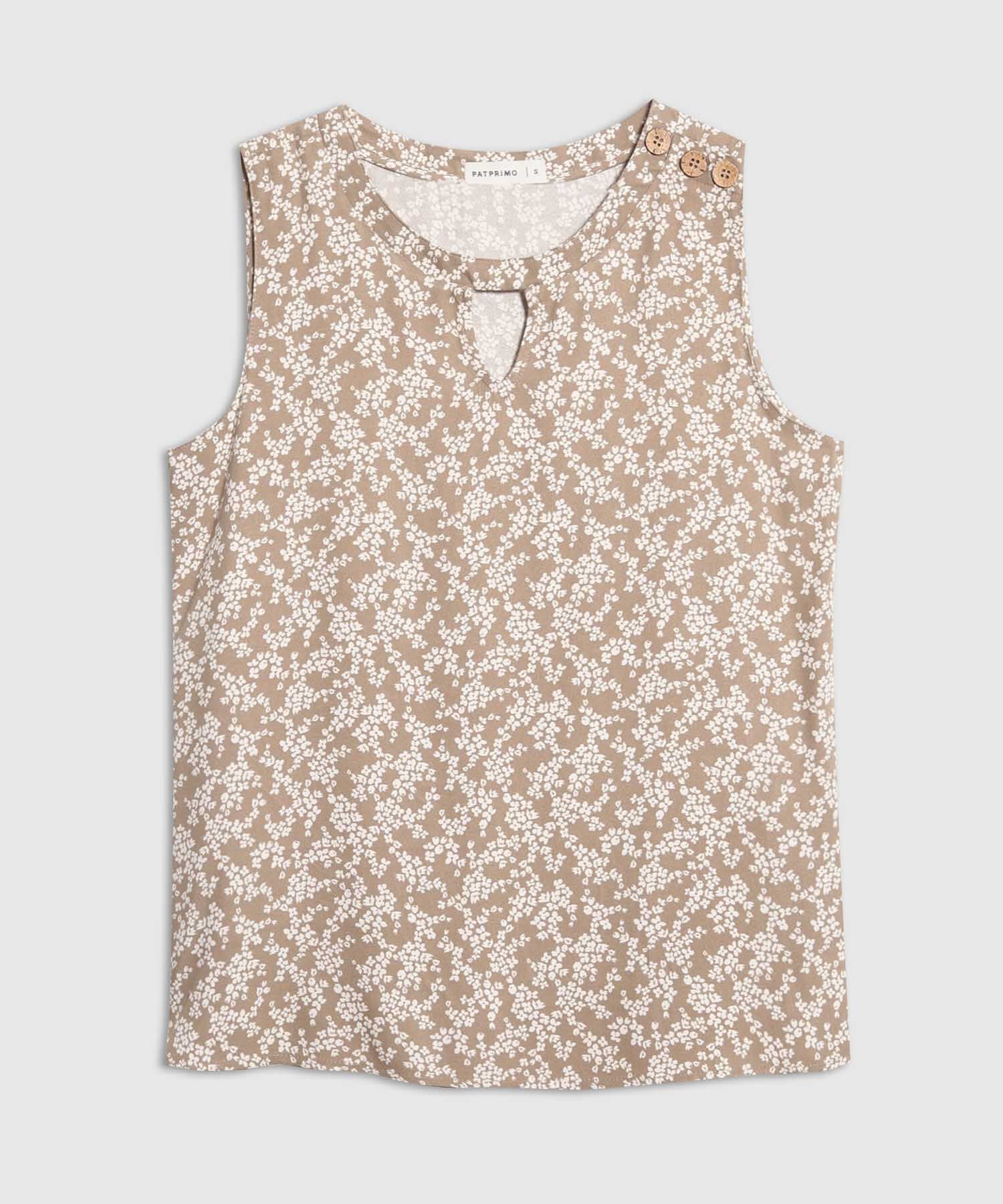 Blusa Estampada Manga Sisa