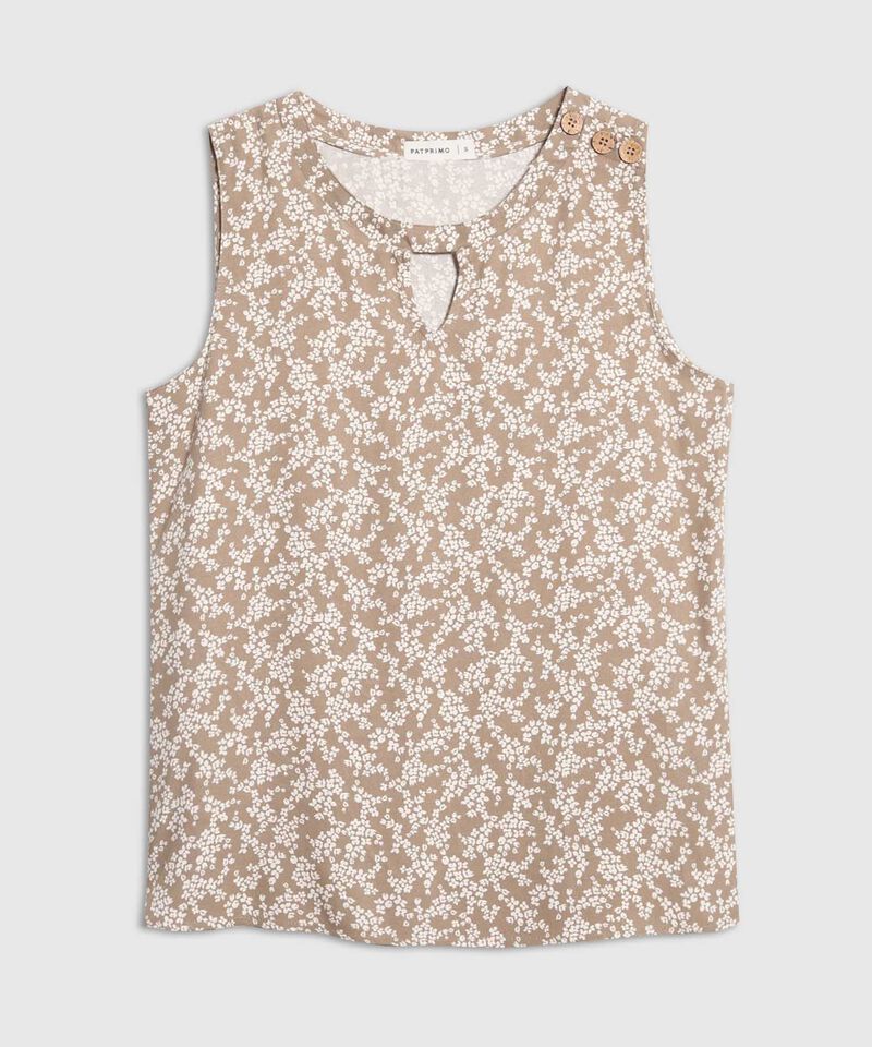Blusa Estampada Manga Sisa