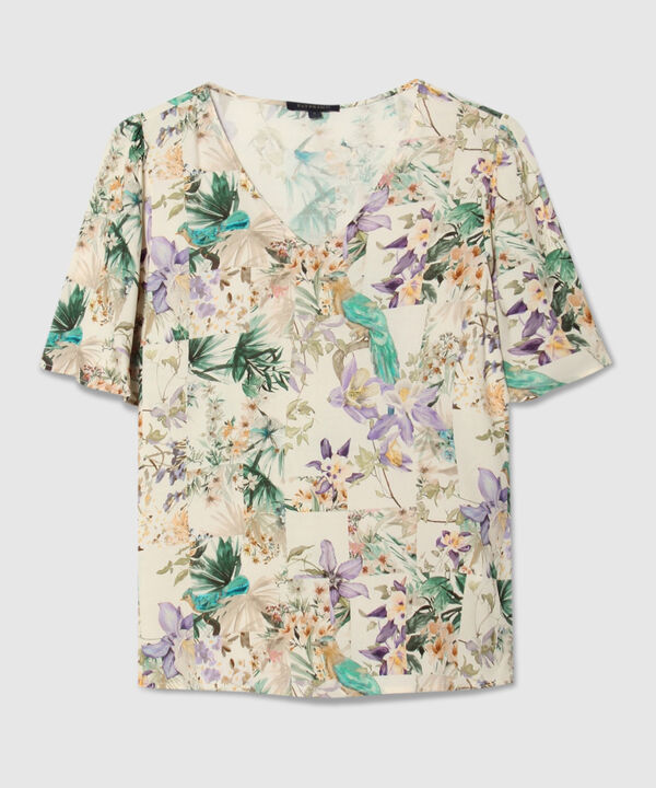 Blusa con Estampado Floral