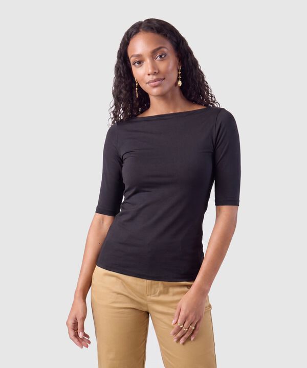 Camiseta De Cuello Bandeja Para Mujer