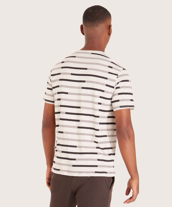Camiseta Estampada Manga Corta Con Cuello Redondo En Rib