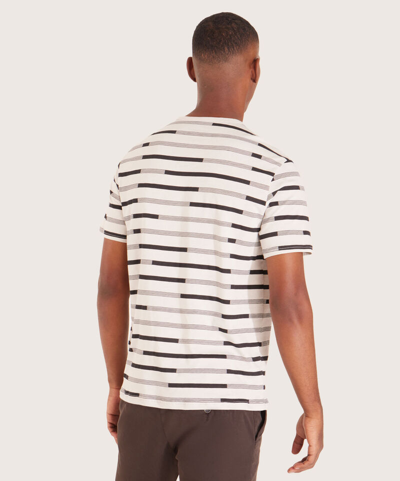 Camiseta Estampada Manga Corta Con Cuello Redondo En Rib